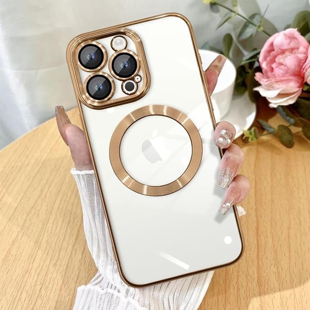 Clear gold iPhone 14 Pro Case